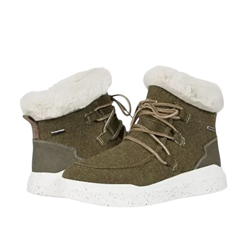 NIB! Romika Olive Green Helsinki 01 Fur Lined Ankle Boots - EU 38 / US 7-7.5